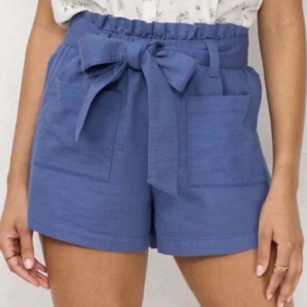 LC Lauren Conrad High Waist Blue Shorts nwot